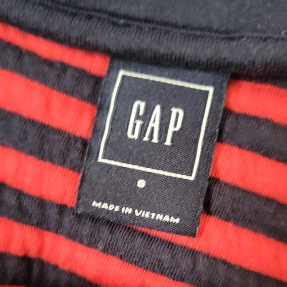 GAP Red & Navy Striped Skirt, Size S - Picture 3 of 6